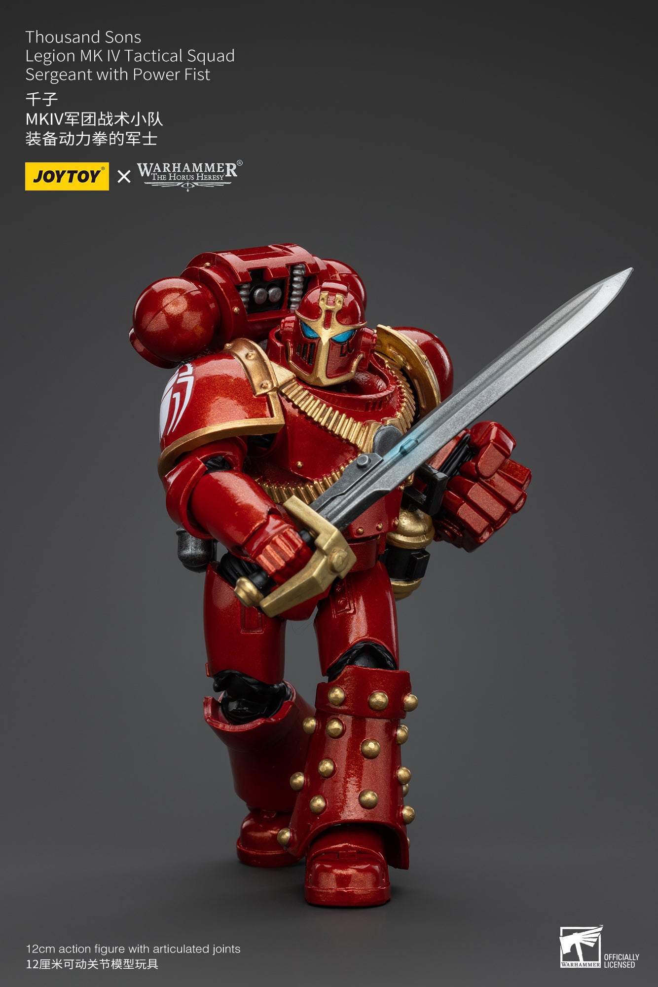 JOYTOY 1/18 Scale Warhammer The Horus Heresy Thousand Sons Legion MK IV Tactical Squad Action Figure - Collectible Model for Display, Gaming & Warhammer 40K Fans
