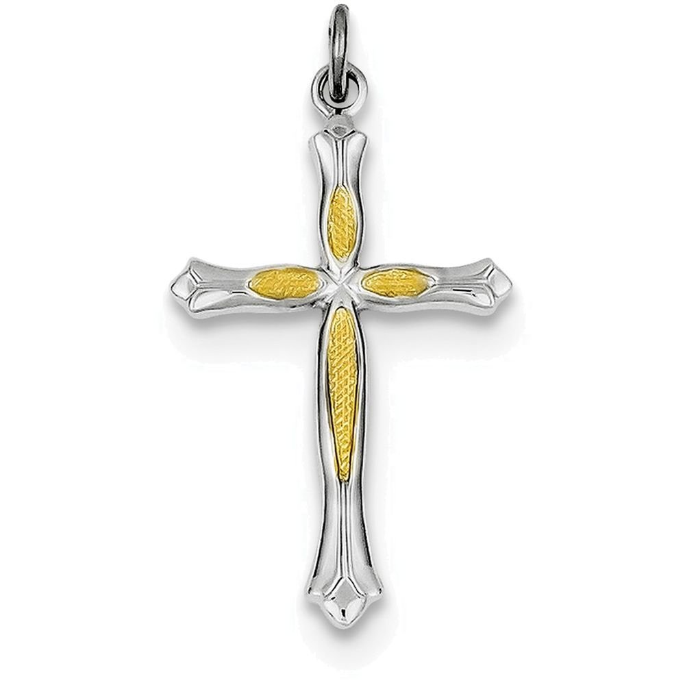 Sterling Silver Cross Pendant Necklace with Chain - Religious Jewelry for Women & Men - Perfect for Gifts, Baptism, First Communion & Everyday Wear