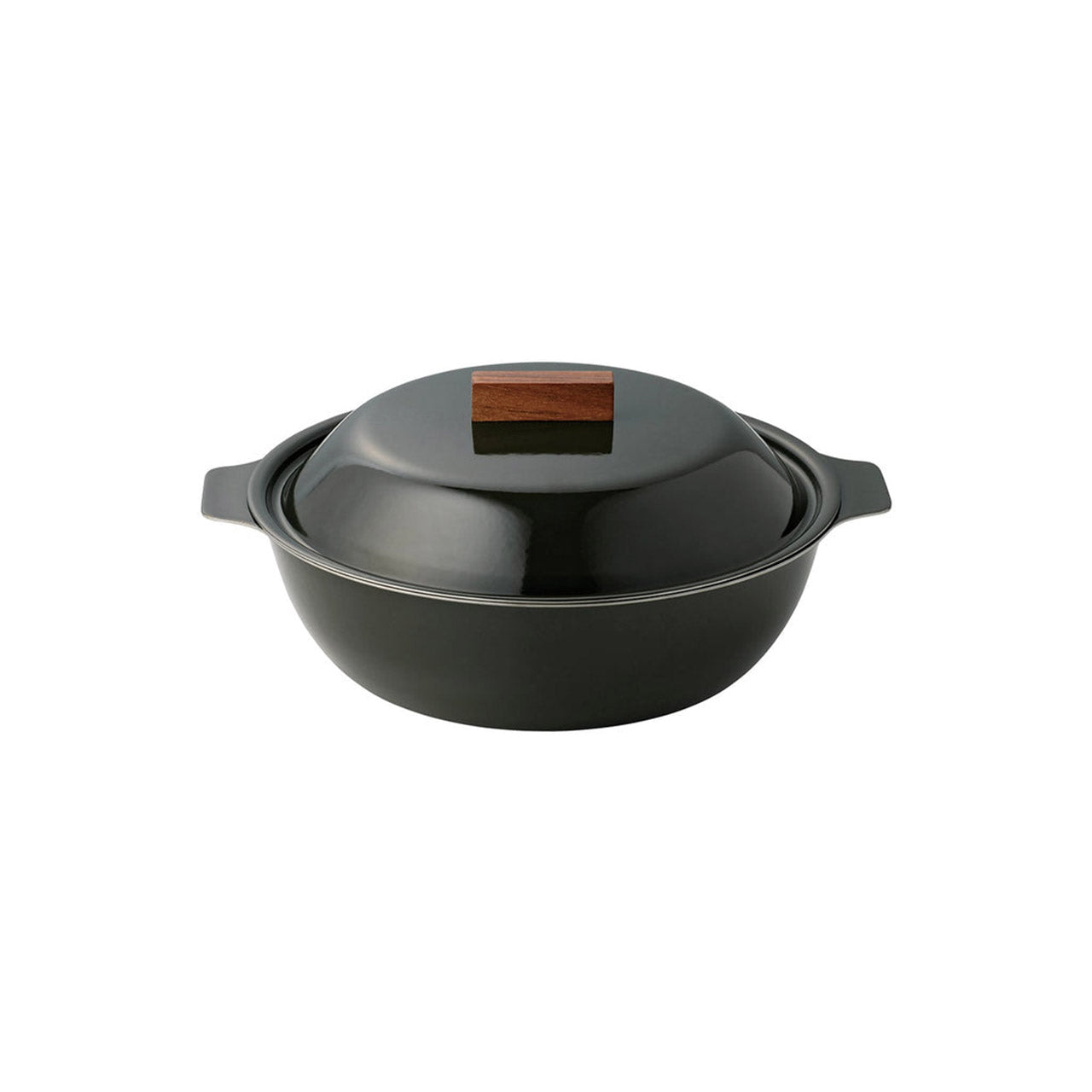 Premium Kakomi Enamel Pot 1L - Durable Cast Iron Enameled Cooking Pot with Lid - Perfect for Soups, Stews & Slow Cooking - Ideal for Camping, Home Kitchen & Outdoor Adventures