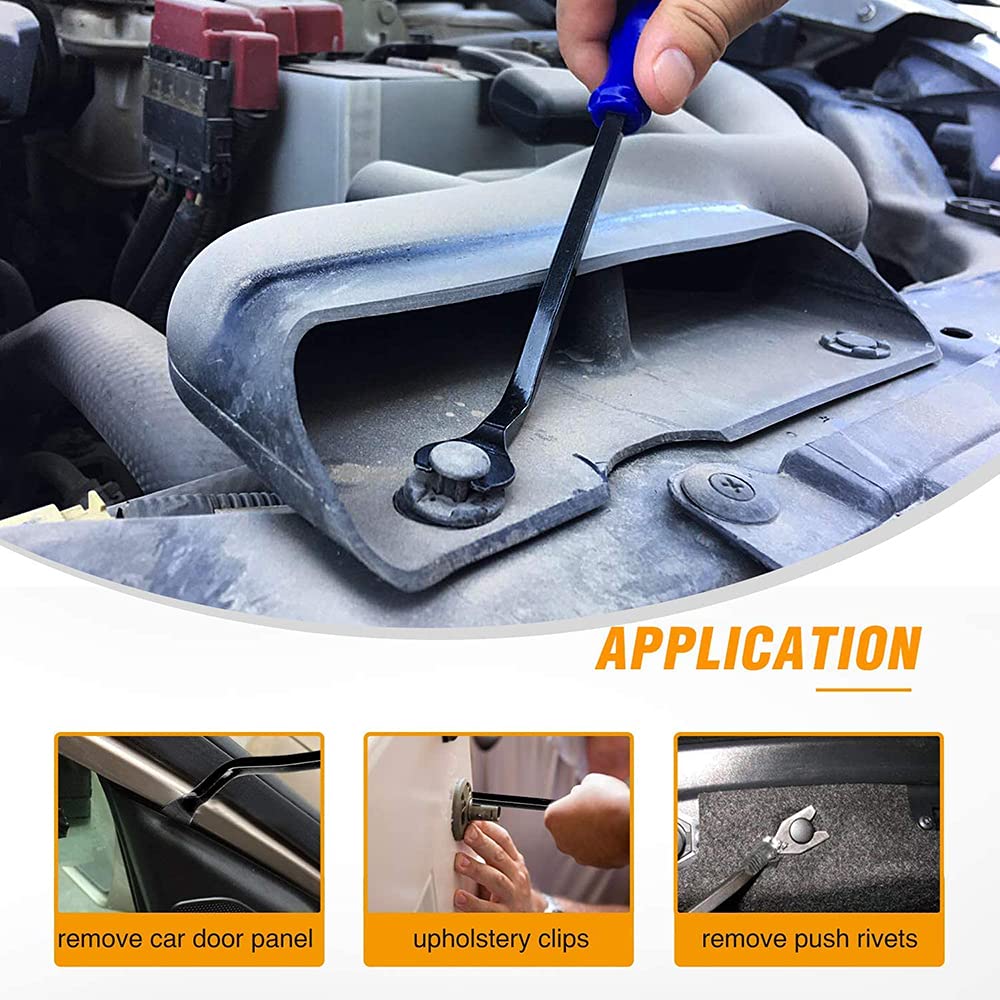 MACHSWON 8-Piece Car Trim Removal Tool Kit - Plastic Dashboard Panel Pry Tools for Radio Installation, Door Panel Repair & Interior Detailing | Auto Accessories for DIY Mechanics & Professional Use