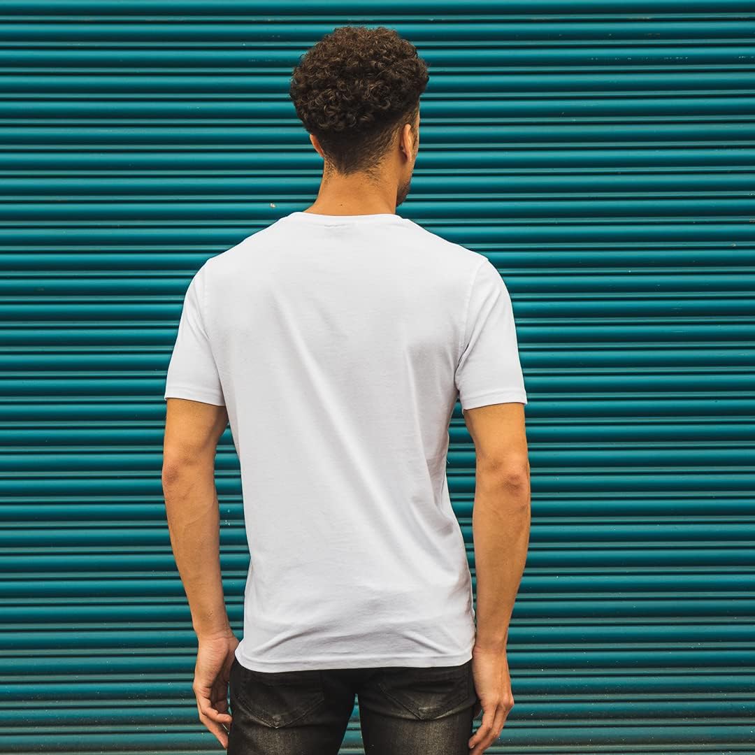 Smith & Jones Men's T-Shirts 5-Pack - 100% Cotton Crew Neck Plain Tees for Gym, Work & Casual Wear | Multipack Men's Tops | Classic Fit Comfortable Shirts | UK Sizing | Perfect for Everyday Use, Sports & Office