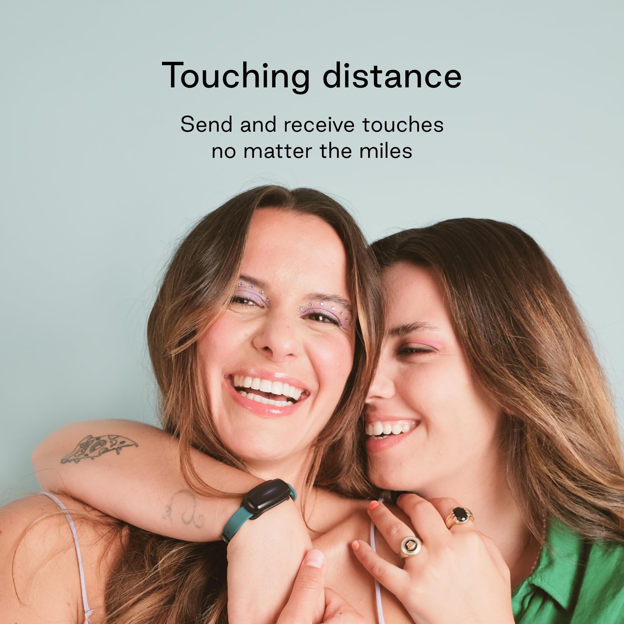 BOND TOUCH Bracelets for Couples - Long Distance Touch Bracelet Set of 2 with Customizable Colors, Long Battery Life & Secure Connection - Perfect Gift for LDR Couples, Family & Friends - Stay Connected Anywhere, Anytime