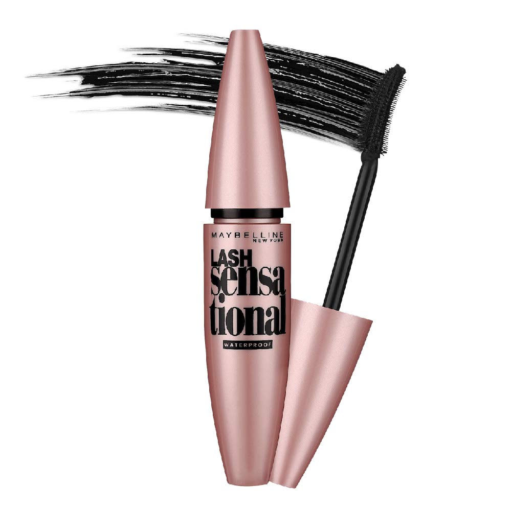 Maybelline New York Lash Sensational Waterproof Mascara & Colossal Kajal Eyeliner Set - Black (10g) & Super Black (0.35g) | Volumizing, Smudge-Proof Makeup Combo for Dramatic Eyes | Perfect for Day to Night Looks, Parties & Special Occasions