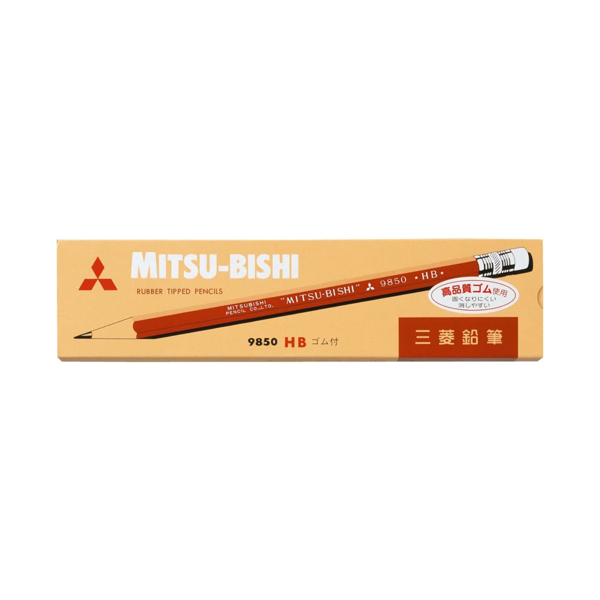 9850 Wooden Pencils - 1 Dozen Pack HB Pencils, Premium Quality for Writing & Drawing | Uni Mitsubishi Pencils for School, Office & Art Projects