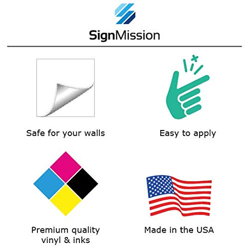 Public Safety Sign - Stay at Home Save Lives | Peel and Stick Wall Decal | Made in USA | Protect Business, Office & Home | Perfect for COVID-19 Awareness, Workplace Safety & Public Health Reminders