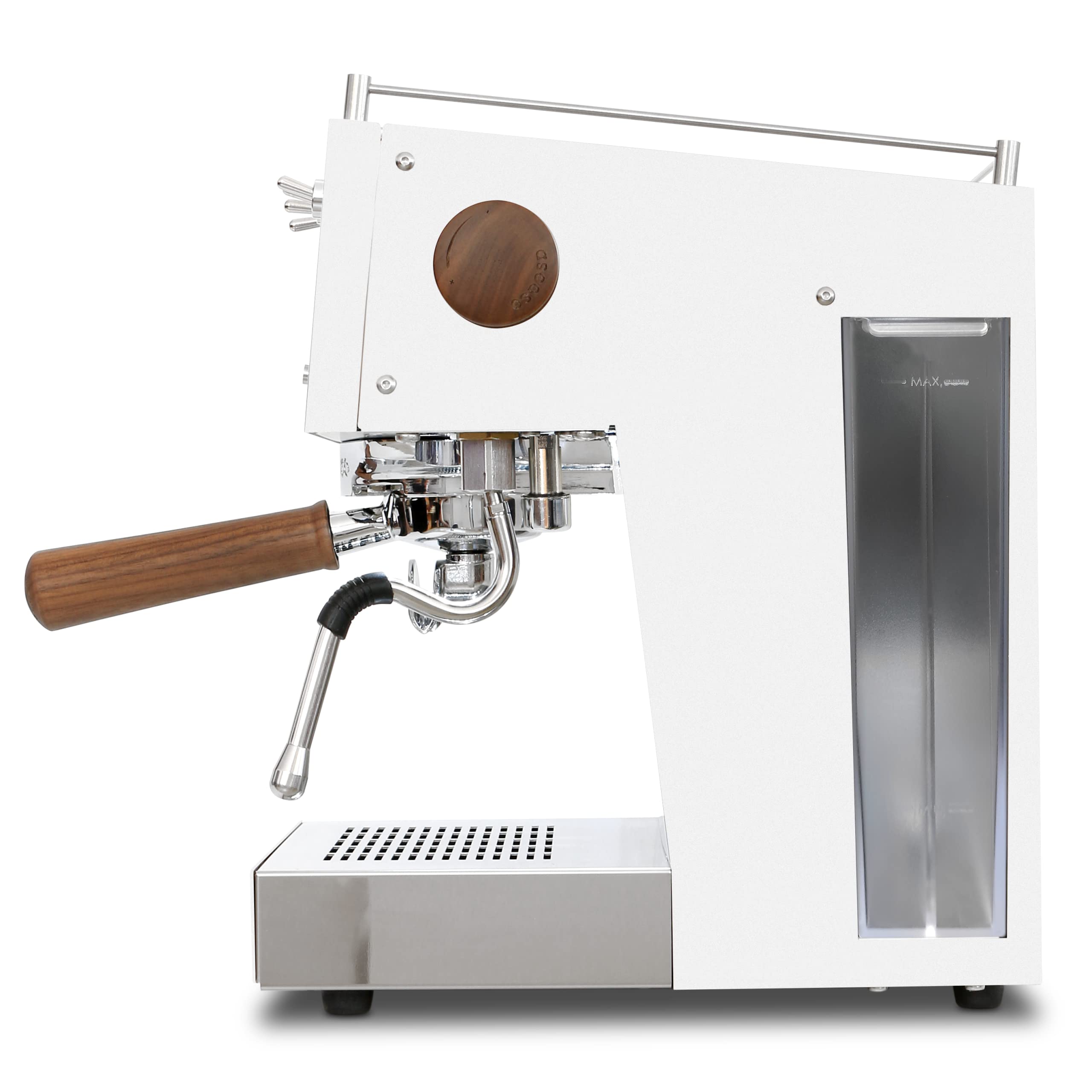 Ascaso Steel DUO PID Espresso Machine - Programmable with Volumetric Controls, Dual Thermoblock, 120V White - Perfect for Home Baristas & Coffee Shops