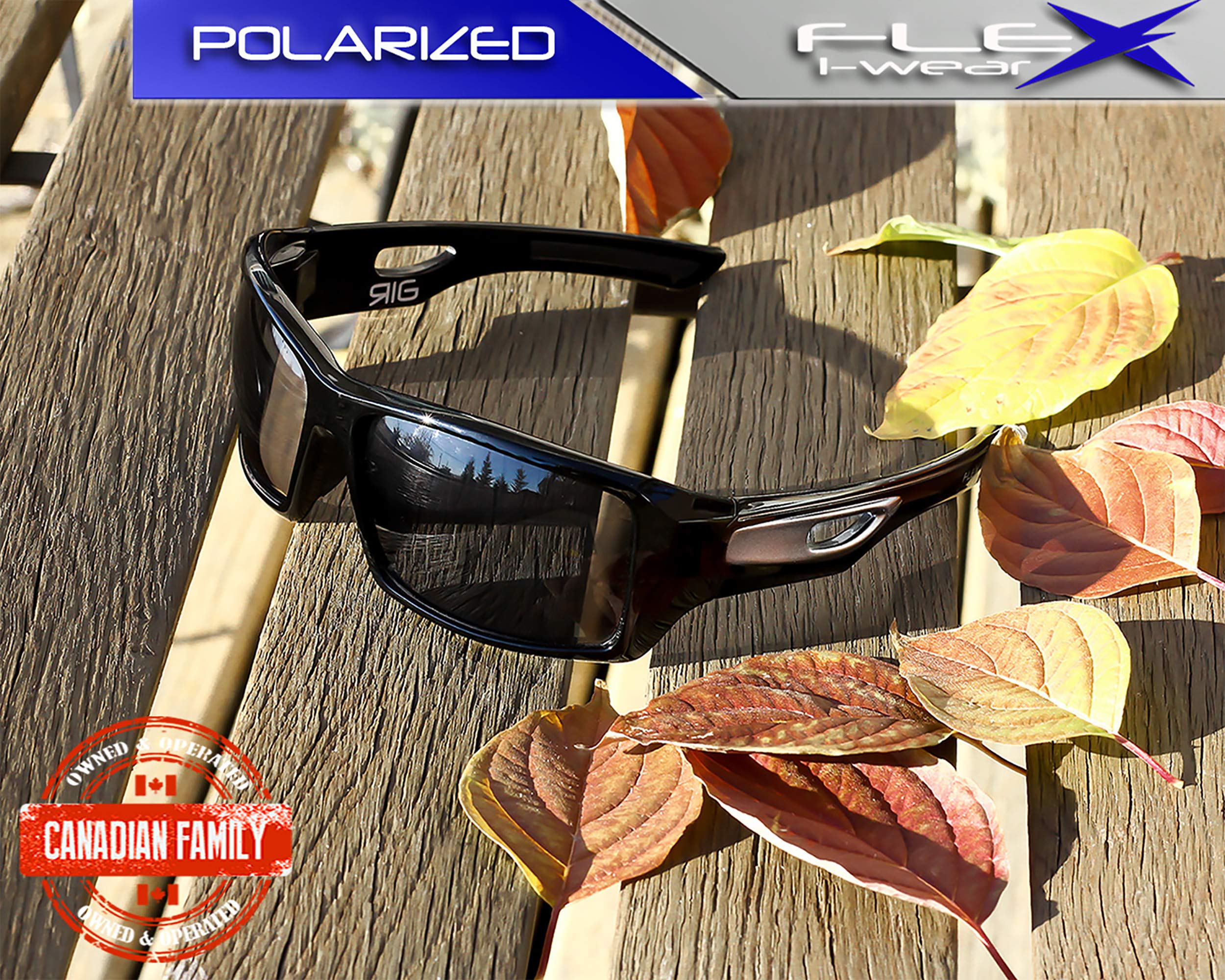 Polarized Sunglasses for Men - Lightweight TR90 Frame Sports Sunglasses for Biking, Driving, Fishing - UV Protection & Durable Flex Rig Design - Perfect for Outdoor Activities & Adventure Sports