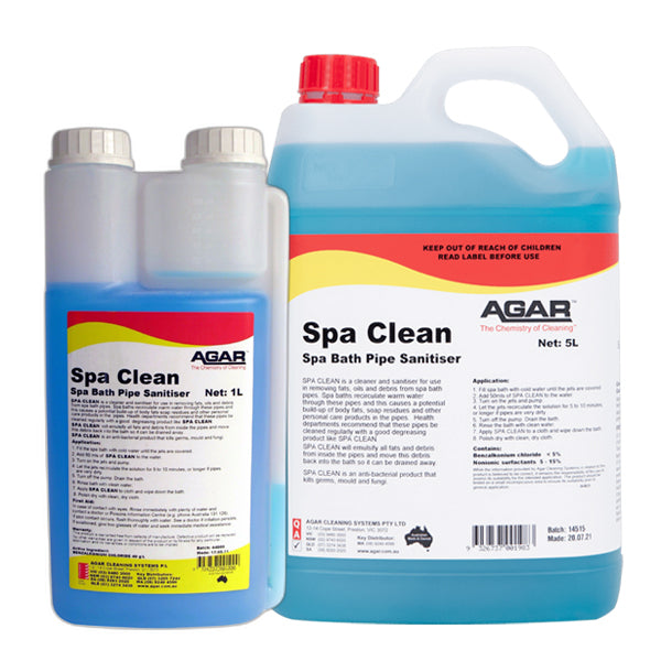 Agar Spa Clean – Powerful Bathroom & Tile Cleaner for Showers, Tubs & Spas | Removes Soap Scum, Hard Water Stains & Grime | Ideal for Home, Hotel & Spa Cleaning