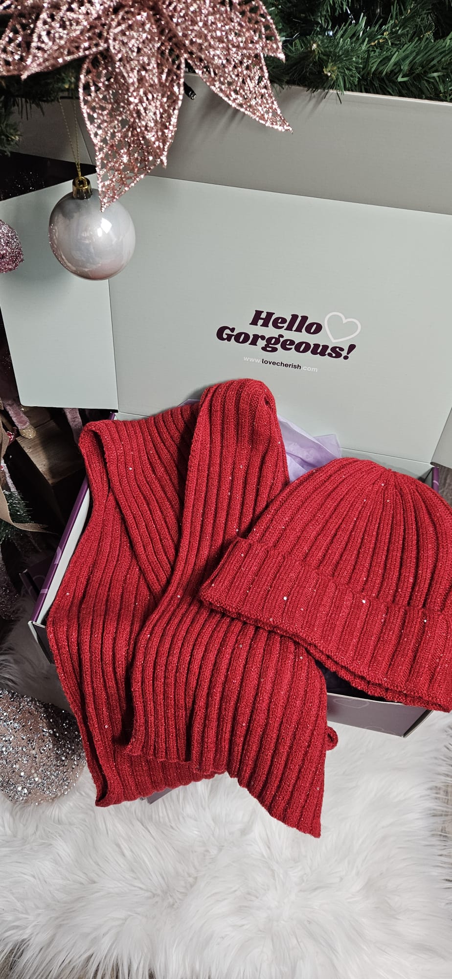 Christmas Gift Box Set - Festive Red Holiday Present for Friends & Family | Perfect for Secret Santa, Office Parties & Holiday Gifting