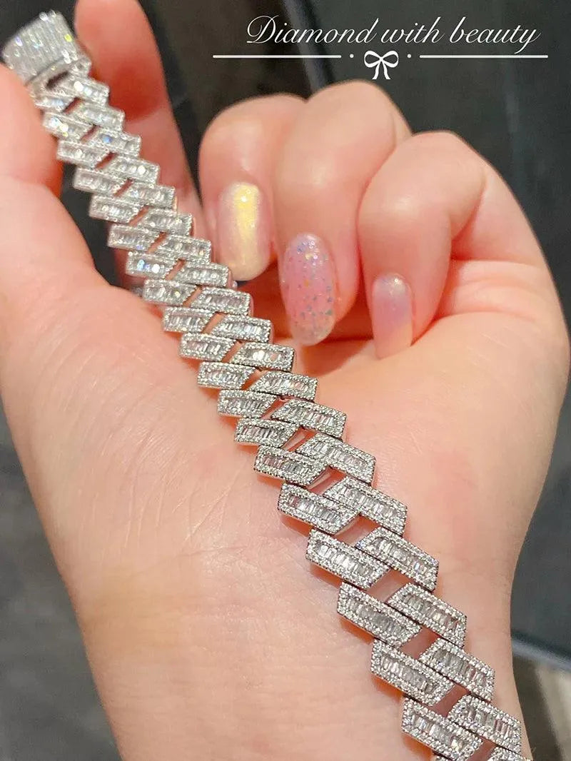 18K White Gold Diamond Bracelet for Women - 6.3 Carat Natural Real Diamonds Luxury Wedding Jewelry - Perfect for Bridal, Anniversary & Special Occasion Gifts