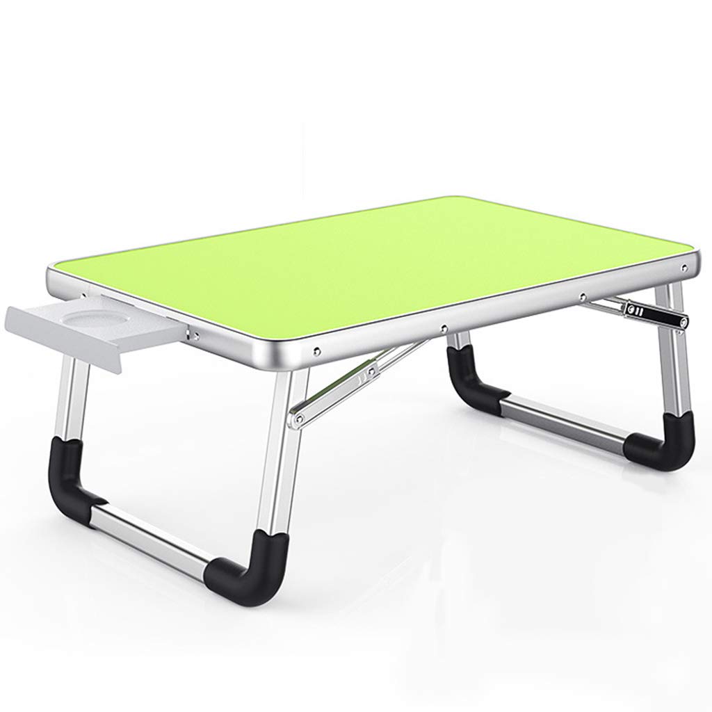 Portable Folding Lap Desk - Adjustable Standing Laptop Table for Bed, Sofa & Floor Use | Lightweight Breakfast Tray & Notebook Stand | Perfect for Home Office, Reading, Kids Study (Green, 70x50cm) - Ideal for Remote Work, Coffee in Bed & Small Space Living