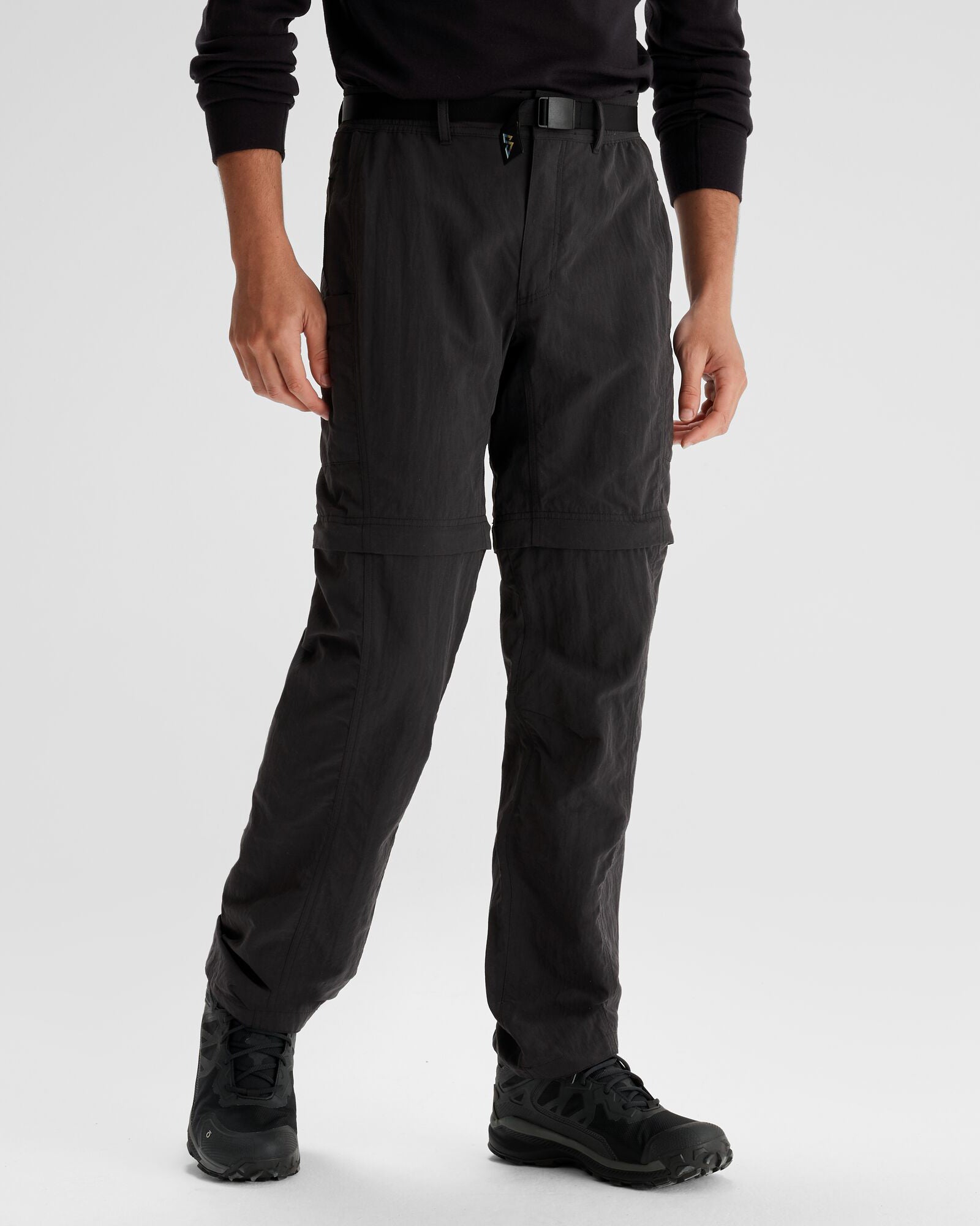 Men's EVRY Day Convertible Pants - Quick-Dry Travel Hiking Pants with Zip-Off Legs (Black) - Perfect for Outdoor Adventures, Camping & Travel