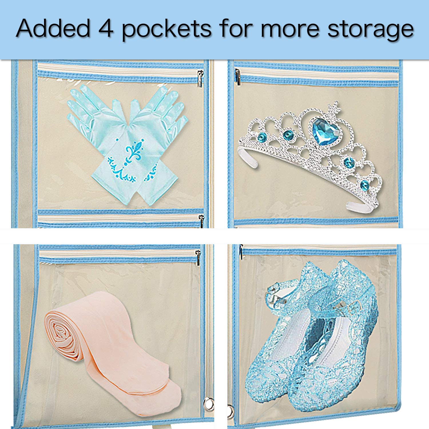 Zilink 3-Pack Kids Dance Costume Garment Bags with Zipper Pockets, Carry Handles - Perfect for Dance Competitions, Recitals, Travel & Closet Storage