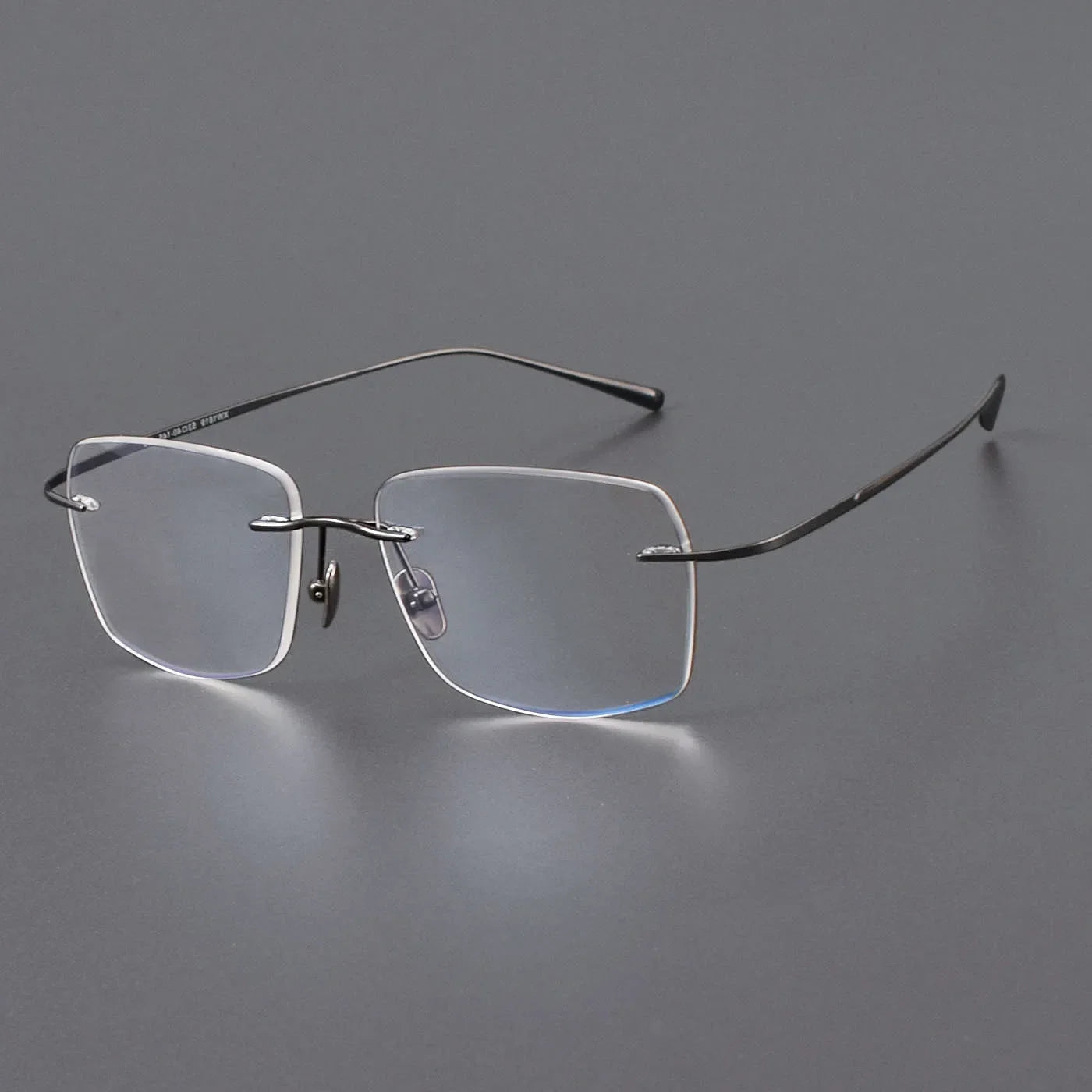 Aror Women's Rimless Irregular Square Titanium Eyeglasses 41819 - Lightweight & Durable Titanium Frame for Fashion & Reading Glasses - Perfect for Office, Driving, and Daily Wear