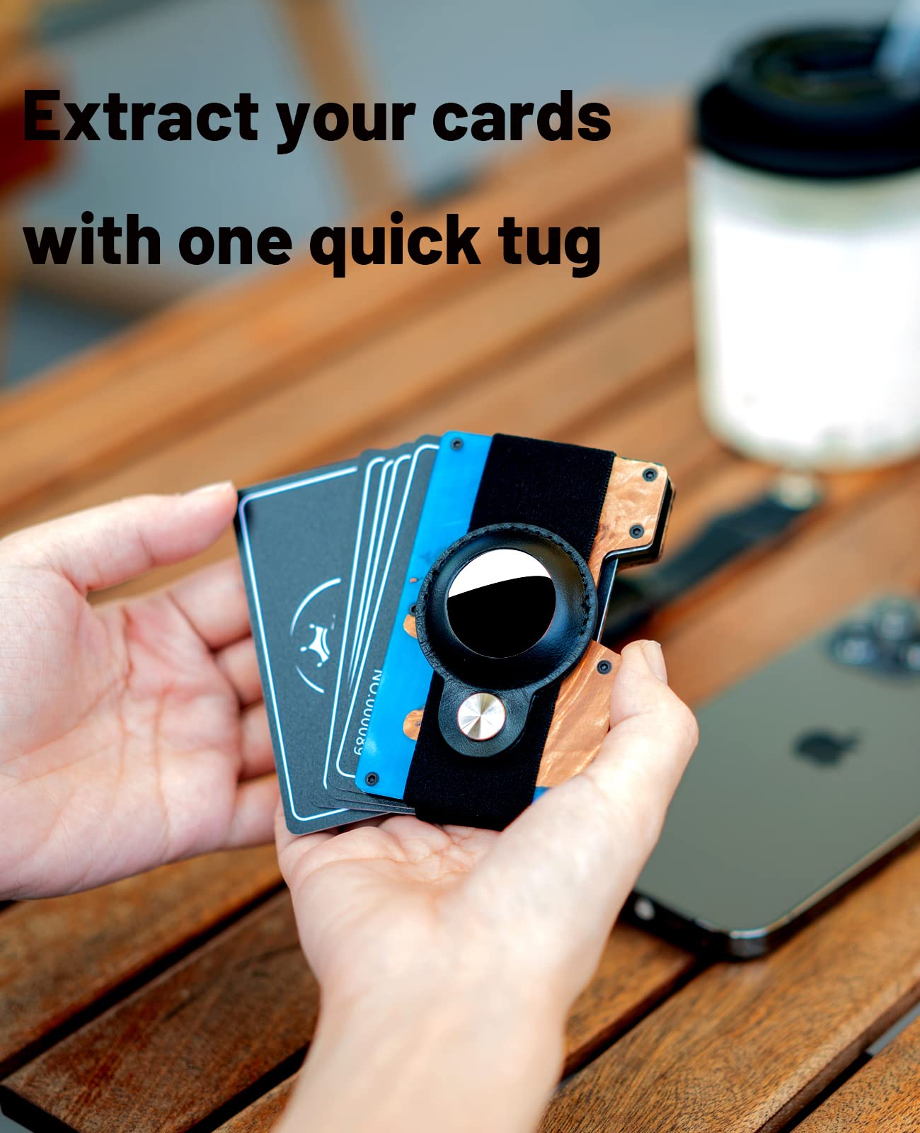 Chosmoos Minimalist Wallet for Men - Slim & Lightweight RFID Blocking Money Clip & Card Holder - Perfect for Travel, Business & Everyday Use