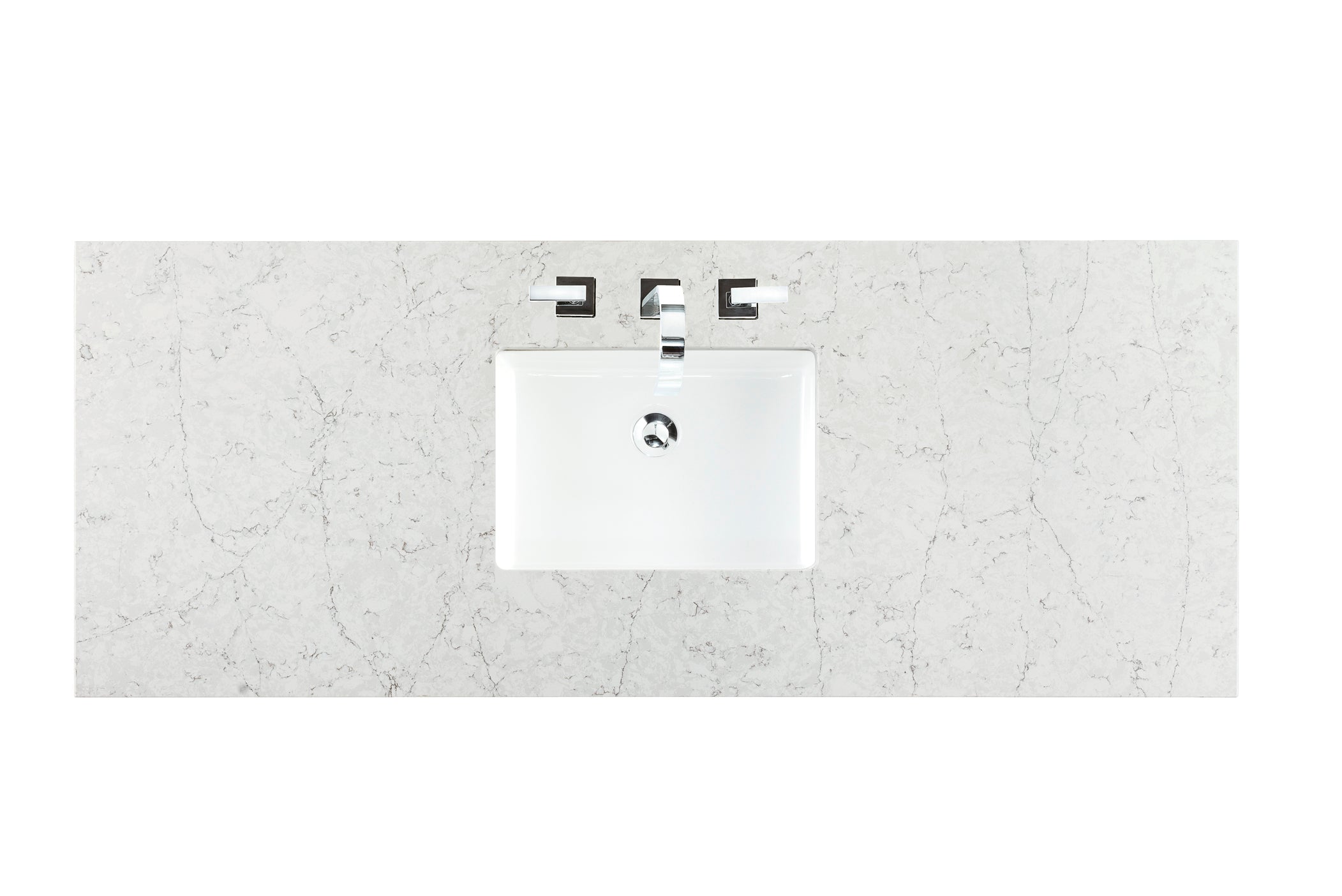 60 Single Top, 3CM Eternal Jasmine Pearl Quartz Bathroom Vanity with Sink - Perfect for Modern Home, Apartment & Condo Bathroom Renovation