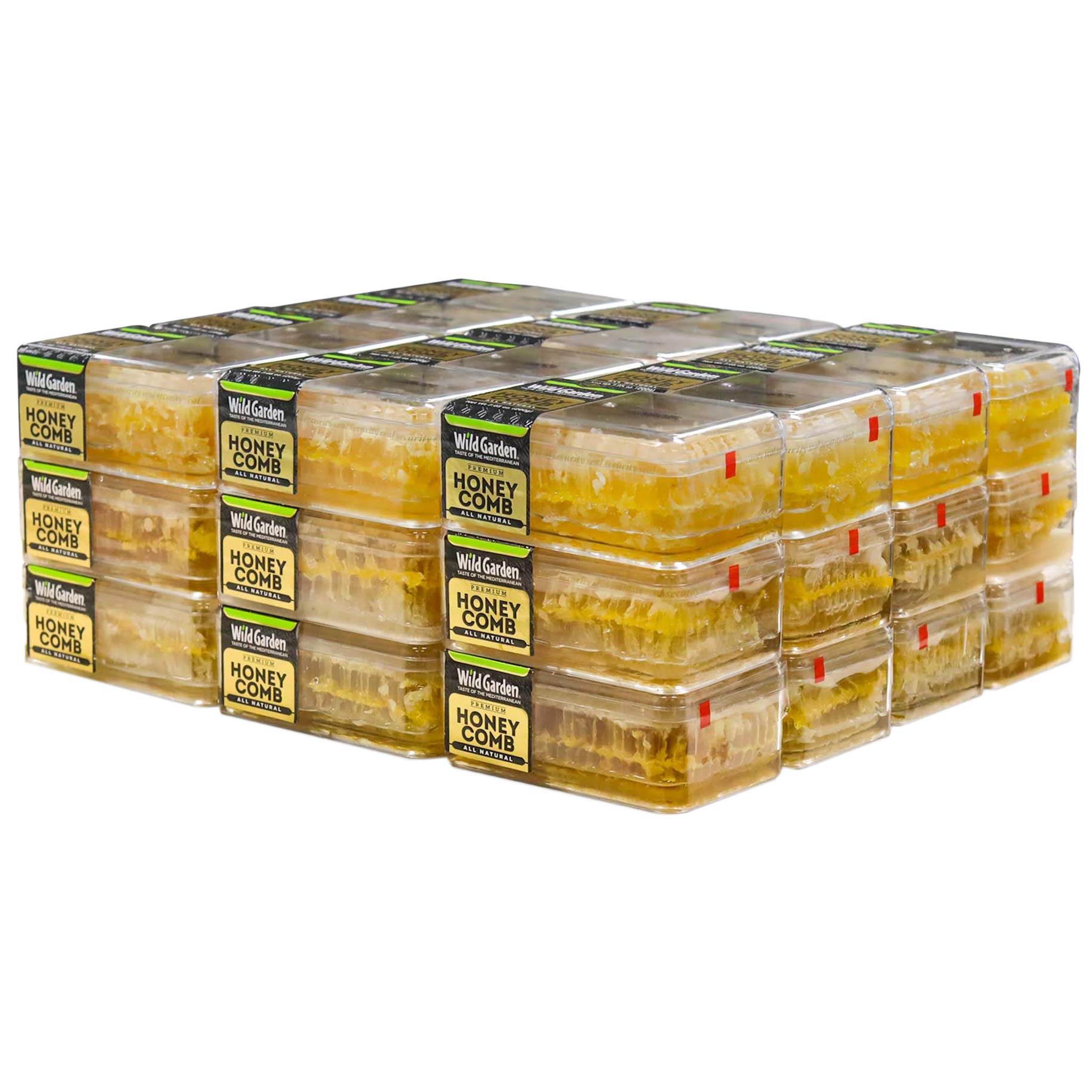 Wild Garden 100% Pure Raw Gourmet Honeycomb - All Natural, No Additives or Preservatives - 7.05oz (Pack of 36) - Perfect for Tea, Cheese Pairing & Healthy Snacks
