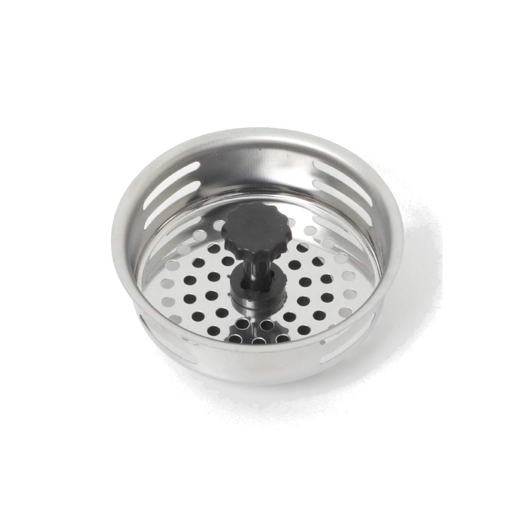 Farberware 5215798 Stainless Steel Kitchen Sink Strainer - Chrome Plated Drain Filter for Bathroom & Kitchen Sink - Prevents Clogs & Protects Pipes (Ideal for Home, Restaurant & Commercial Use)