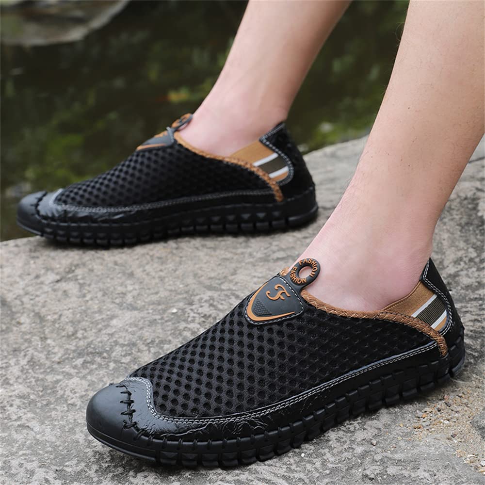 Men's Water Shoes Quick-Dry Mesh Slip-On Loafers - Lightweight Walking Shoes for Beach, Pool & Outdoor Activities