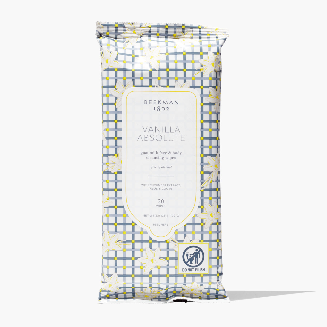 Vanilla Absolute Face Wipes - Organic & Gentle Facial Cleansing Wipes for All Skin Types | Perfect for Travel, Gym & Daily Skincare Routine