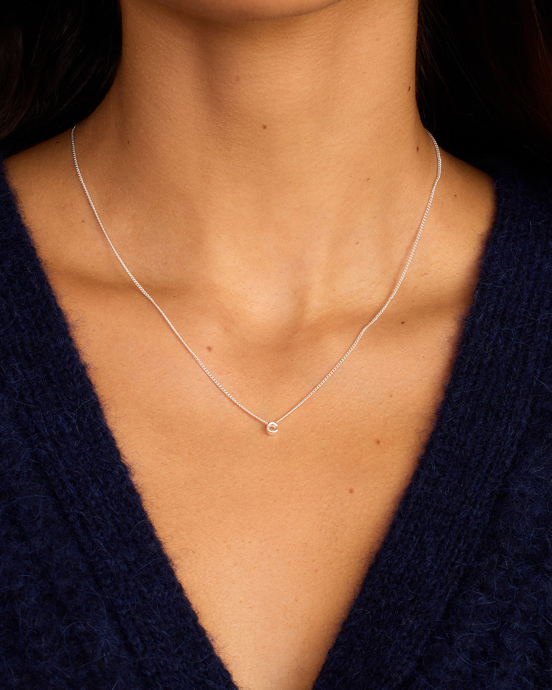 Wilder Mini Alphabet Necklace - Personalized Initial Pendant Jewelry for Women | Perfect Gift for Birthday, Anniversary & Everyday Wear