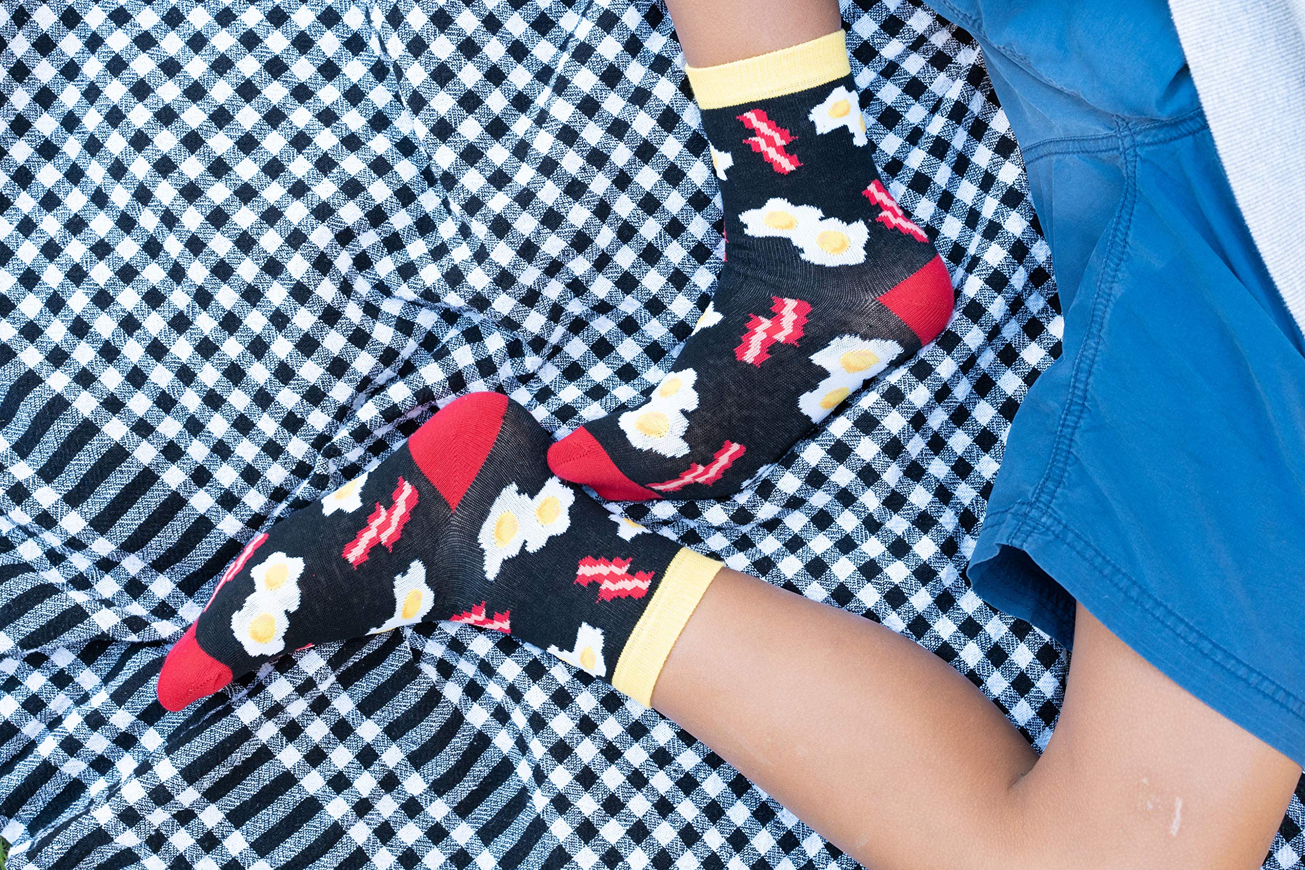 Kids 5-Pair Fun Cotton Crew Socks - Colorful Dress Socks Gift Box for Boys & Girls | School, Party & Everyday Wear