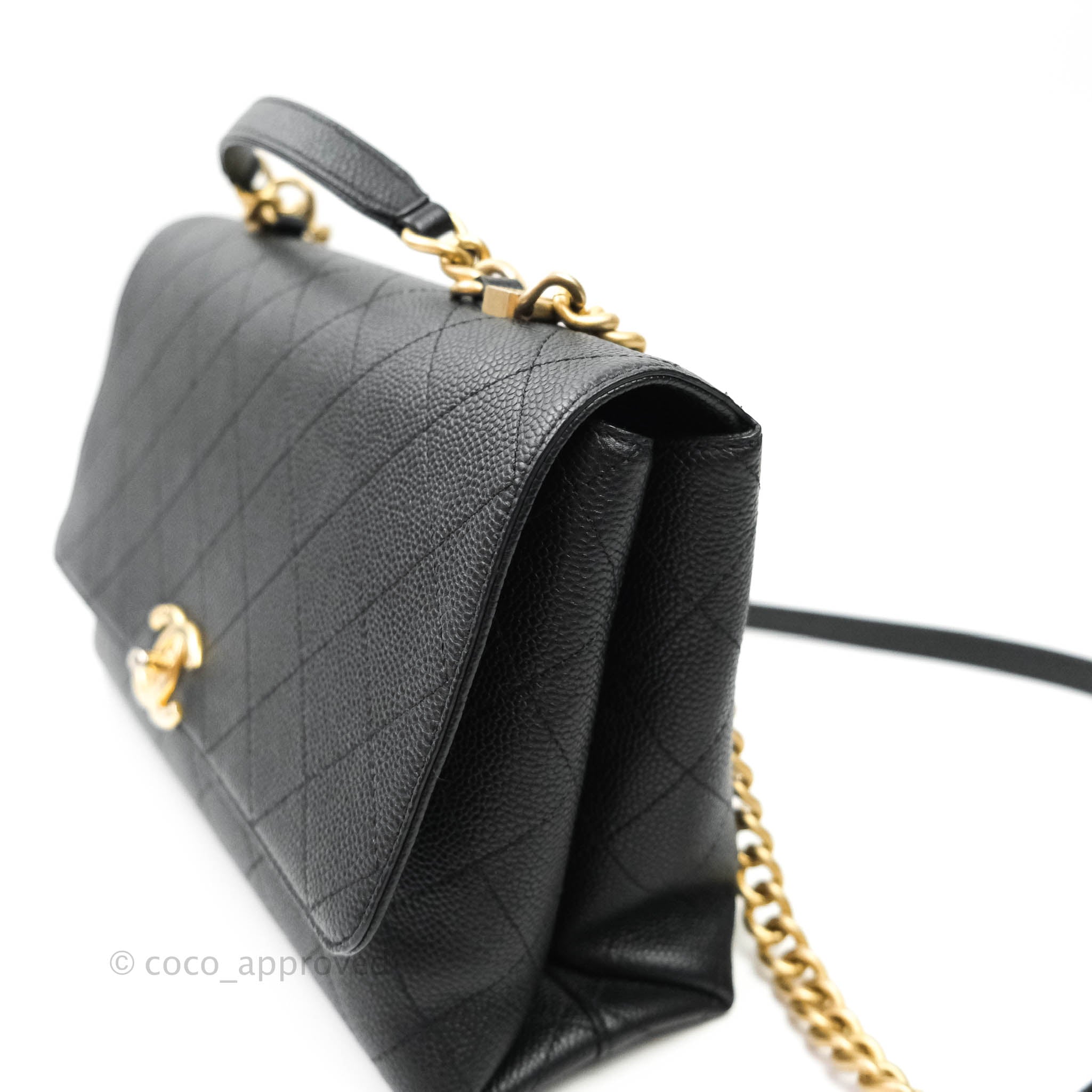 Chanel Chic Affinity Medium Grained Calfskin Handbag - Black with Aged Gold Hardware | Luxury Crossbody Bag for Women, Perfect for Date Night & Evening Events
