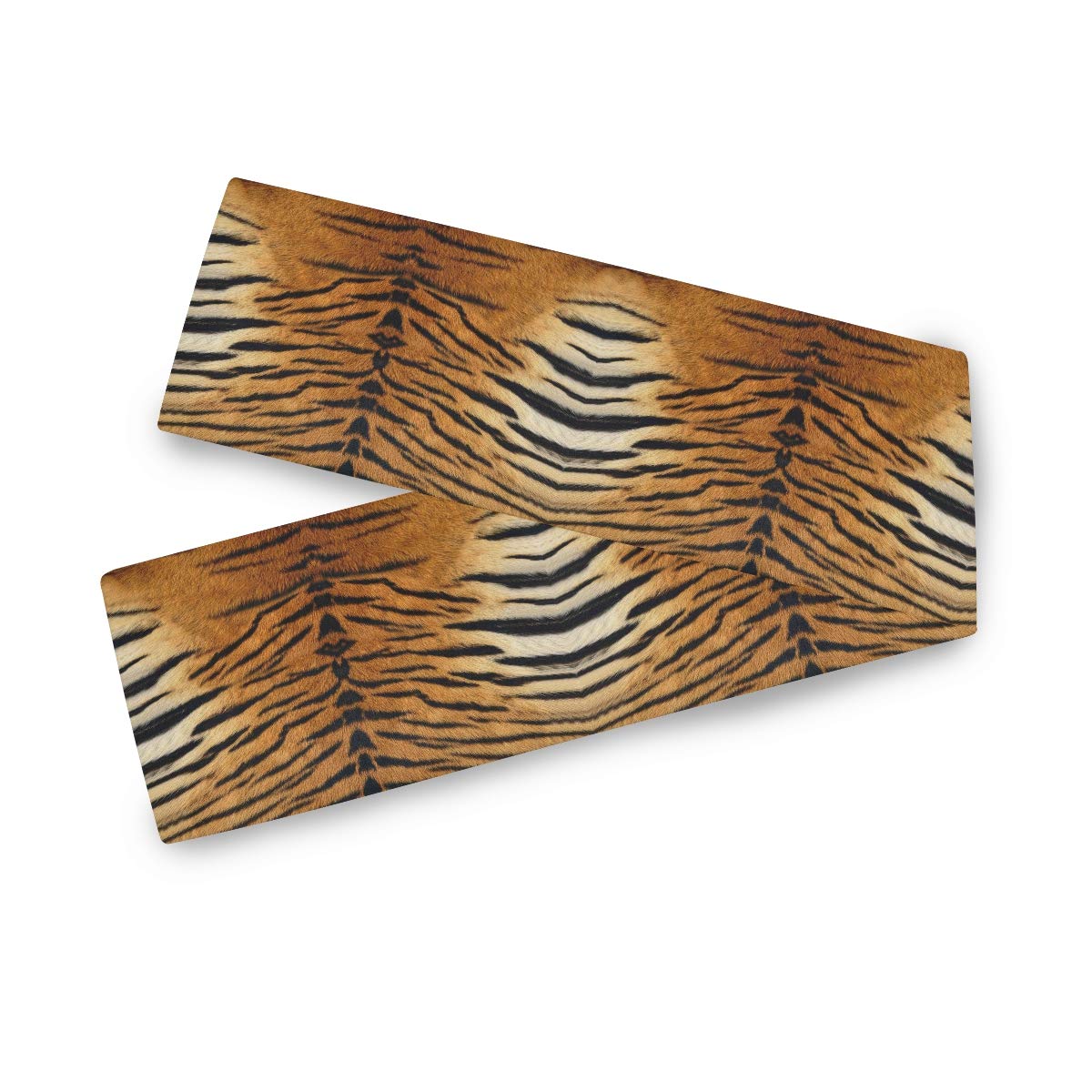 Heat Resistant Animal Tiger Print Table Runner - 70 Inches Long for Dining Room, Holiday Party & Home Decor - Perfect for Thanksgiving, Christmas & Special Occasions