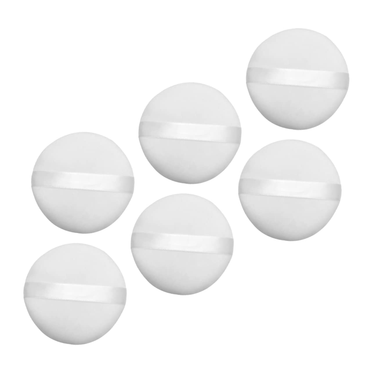 WOONEKY 6-Piece Soft Powder Puff Set for Foundation & Makeup Application - Premium Beauty Blender Sponge for Flawless Face Makeup, Skincare & Touch-Ups - Ideal for Home, Travel & Professional Makeup Artists