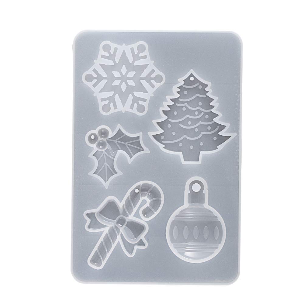 Shanliren Resin Christmas Ornament Jewelry Making Kit - Silicone Molds for DIY Crystal Pendants, Christmas Tree Decorations & Holiday Crafts | Perfect for Xmas DIY Gifts, Home Decor & Craft Projects