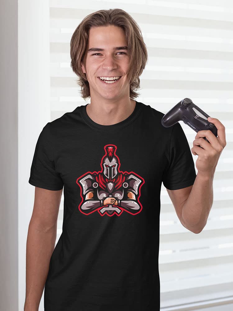 Warrior E-Sport Gamer Icon T-Shirt for Men | Comfortable Cotton Gaming Tee for Casual Wear & Esports Tournaments