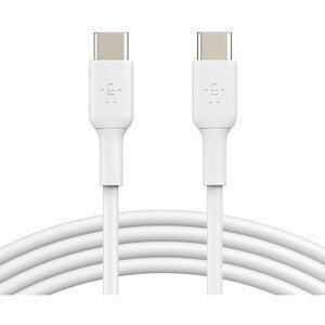 Belkin 1m USB-C to USB-C Fast Charging Cable | High-Speed Data Transfer | 25,000+ Bend Durability Tested | White | Perfect for Smartphones, Tablets & Laptops