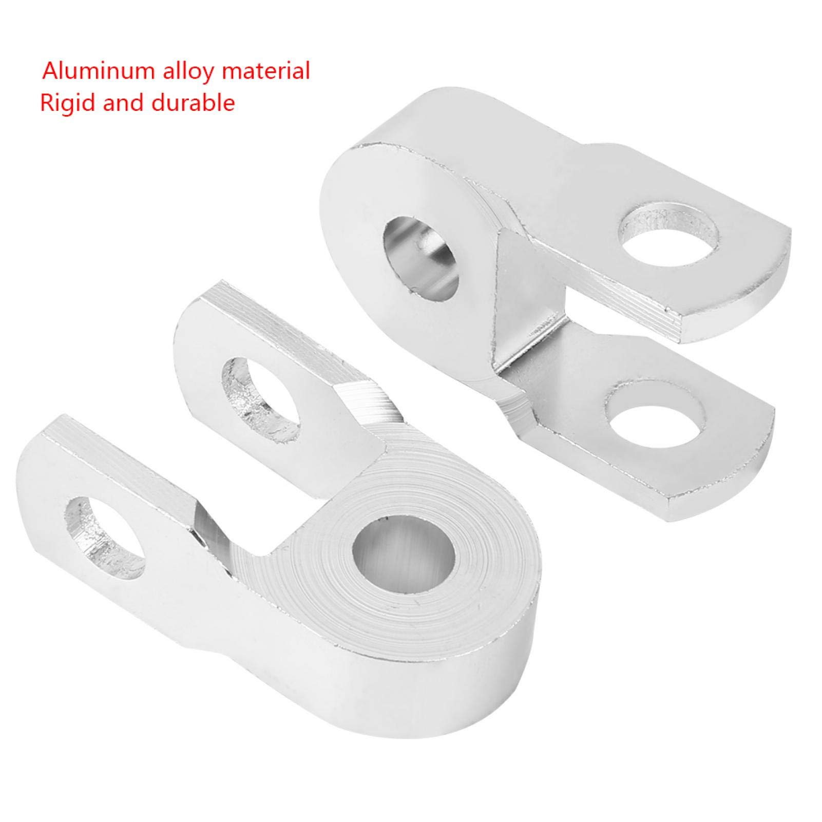 Universal Motorcycle Shock Riser - 2pcs 3cm Rear Shock Absorber for Height Extension & Modification (Silver) - Perfect for Off-Road & Custom Bikes