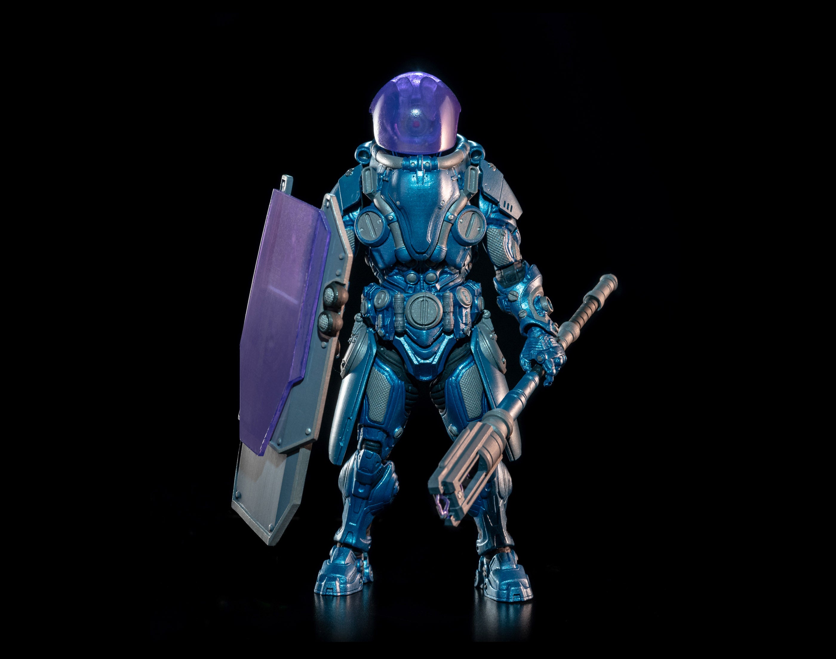 Four Horsemen Studio Mythic Legions 1/12 Scale 6-Inch Action Figure - Cosmic Legions Hvalkatar Gravenight Slygor Ryz / T.U.5.C.C. Gravekeeper Collectible Toy for Display, Photography, and Fantasy Role-Playing Games