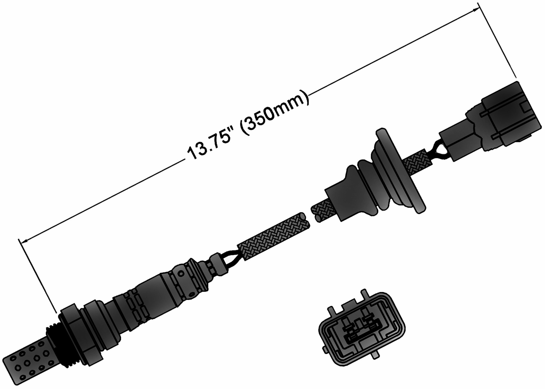 ACDelco Professional 213-1210 Oxygen Sensor - Universal Fit for GM Vehicles - Improve Fuel Efficiency & Engine Performance - Perfect for Chevy, GMC, Buick, Cadillac Models