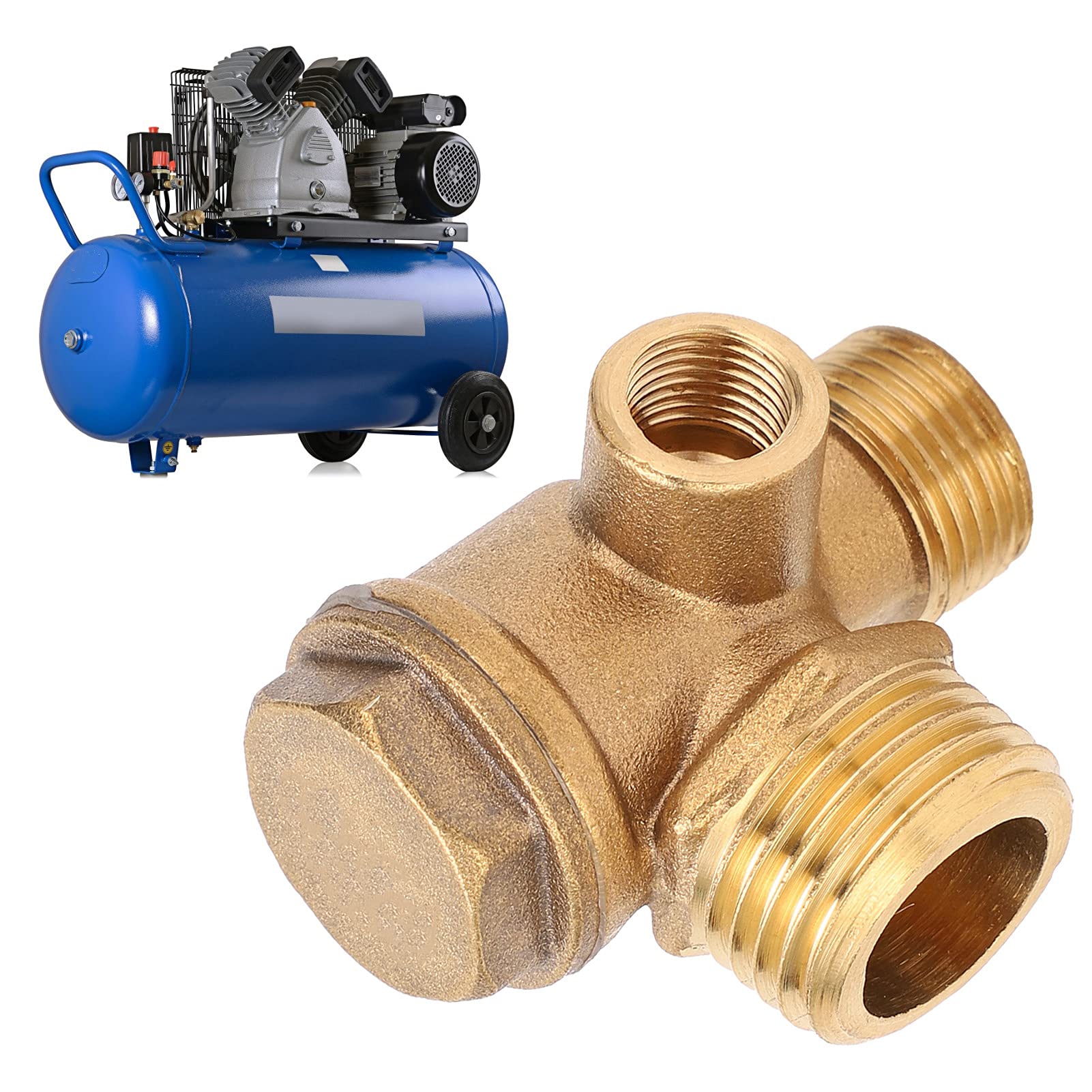 Durable Air Compressor Check Valve Replacement for Hydraulic & Pneumatic Systems | High-Performance One-Way Valve for Air Compressors | Ideal for Industrial, Automotive & DIY Applications