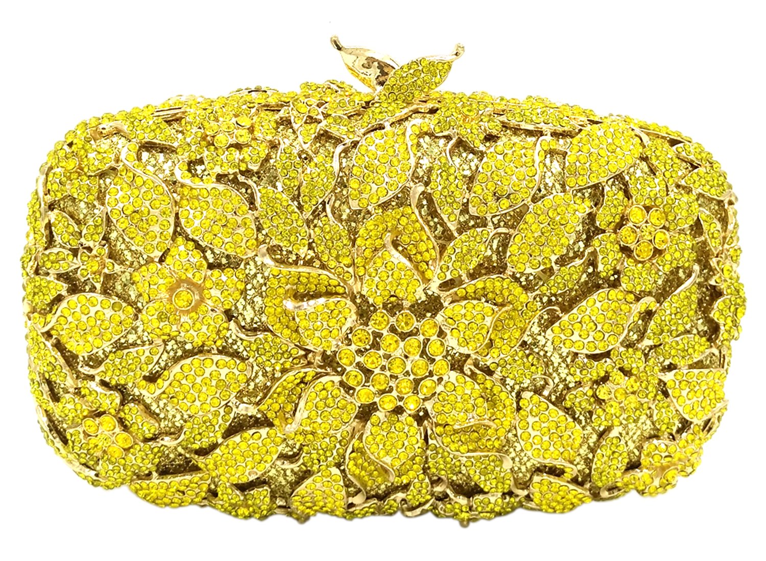 Elegant Women's Evening Clutch Purse with Rhinestone & Floral Design - Perfect for Weddings, Parties & Formal Events