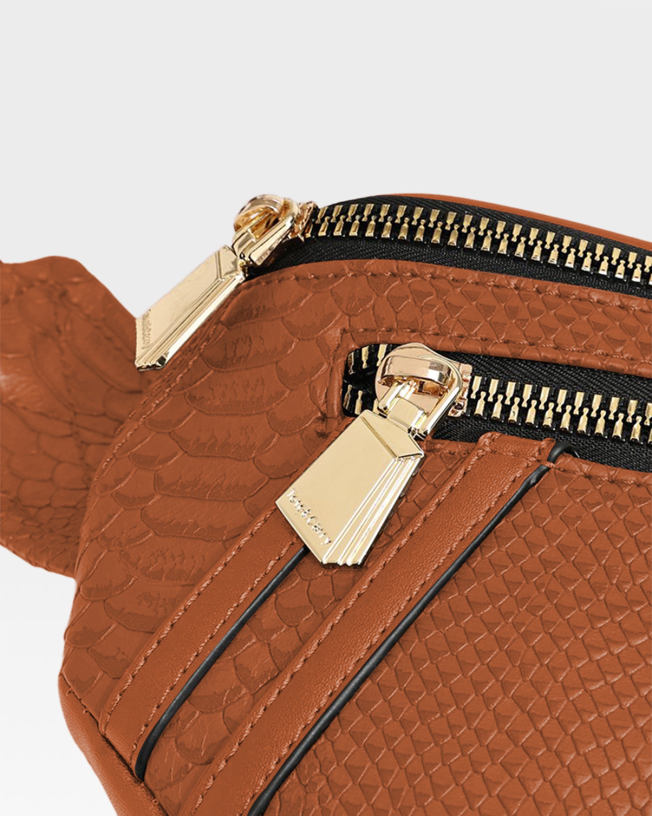 Apollo 1 Fanny Pack Waist Bag for Men & Women - Caramel Brown Crossbody Bum Bag - Perfect for Hiking, Travel, Running & Outdoor Activities