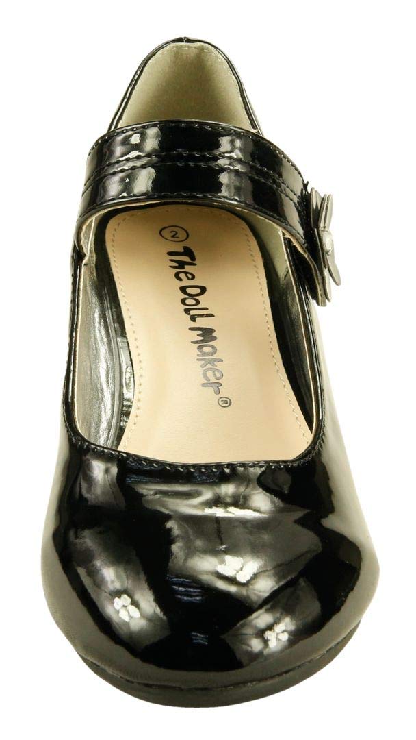 The Doll Maker Girls Glitter Dress Shoes - Sparkly Pumps for Toddler, Little Kid & Big Kid - Perfect for Parties, Weddings & Special Occasions