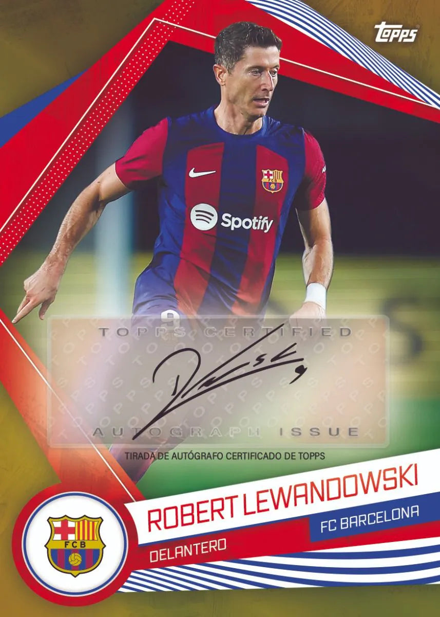 Official Topps FC Barcelona 23/24 Fan Set - Authentic Collectible Soccer Merchandise for Barcelona Supporters - Perfect for Gifts, Display, and Match Day Collections