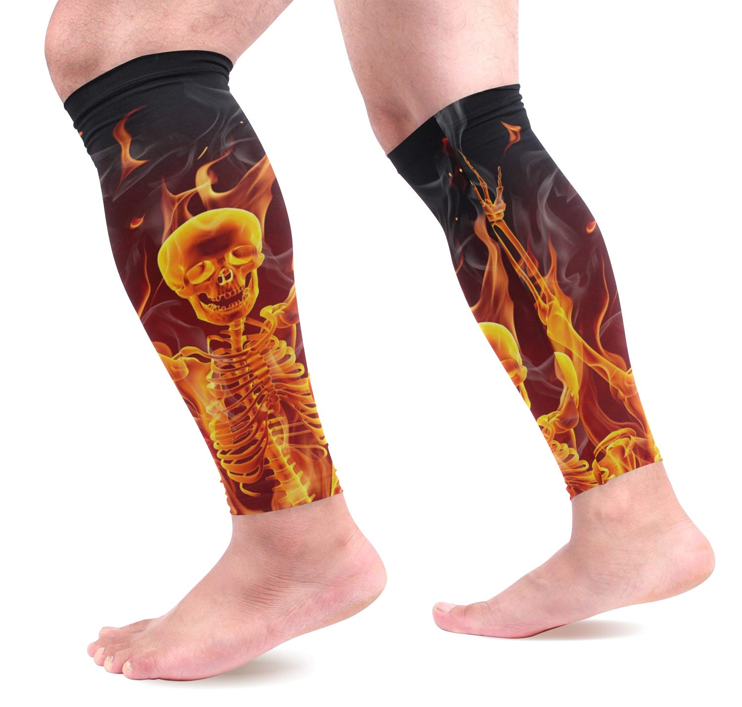 Visesunny Calf Compression Sleeves for Men & Women - Breathable Leg Support Socks for Running, Workout & Sports - Relieve Shin Splints, Muscle Pain & Calf Fatigue - Perfect for Athletes, Joggers & Active Lifestyles