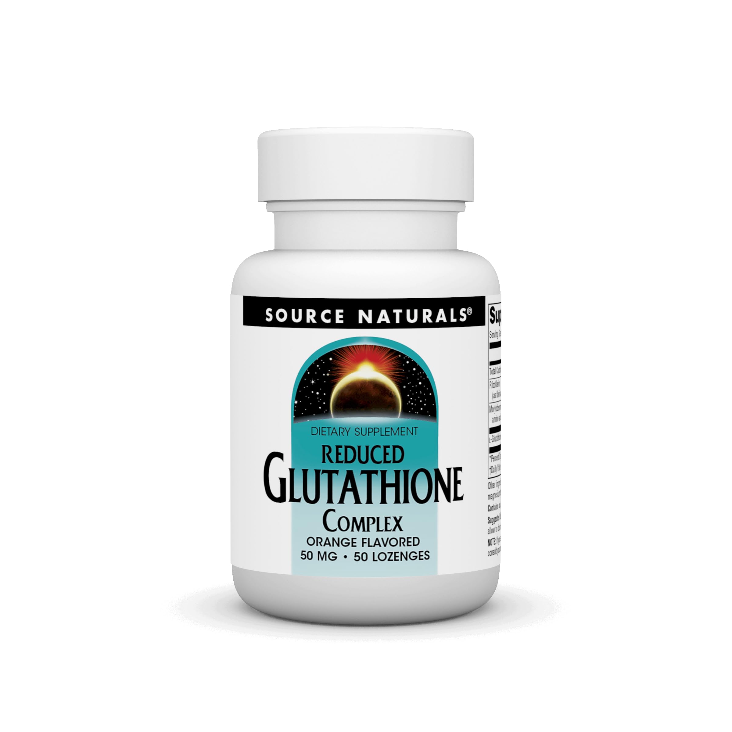 SourceNaturals Glutathione Complex 50mg - 50 Tablets for Immune Support & Antioxidant Protection | Supplement for Detox & Skin Health