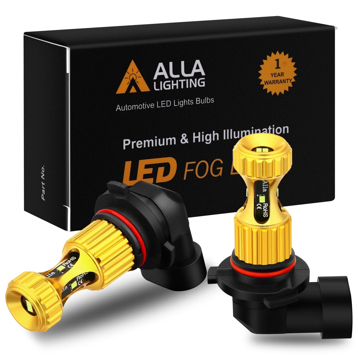 3000LM HB4 9006 LED Fog Light Bulbs - Super Bright 12V Replacement for Cars, Trucks & SUVs - Perfect for Night Driving, Foggy & Rainy Weather Conditions