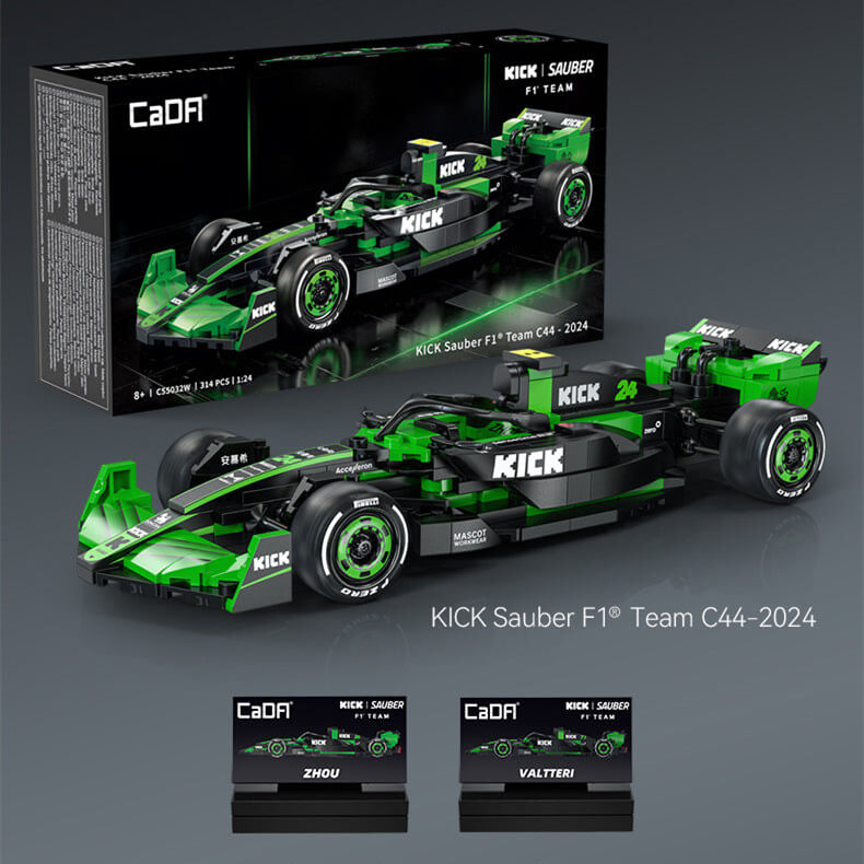 CADA C55032 KICK Sauber F1 Team C44 2024 Formula 1 Racing Car Model - Collectible Die-Cast F1 Replica for Fans & Display (Home, Office, Racing Enthusiast Collection)