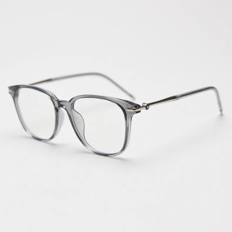 CCspace Unisex Full Rim Square TR90 Titanium Eyeglasses 56968 - Lightweight Durable Frames for Work, Reading & Everyday Wear