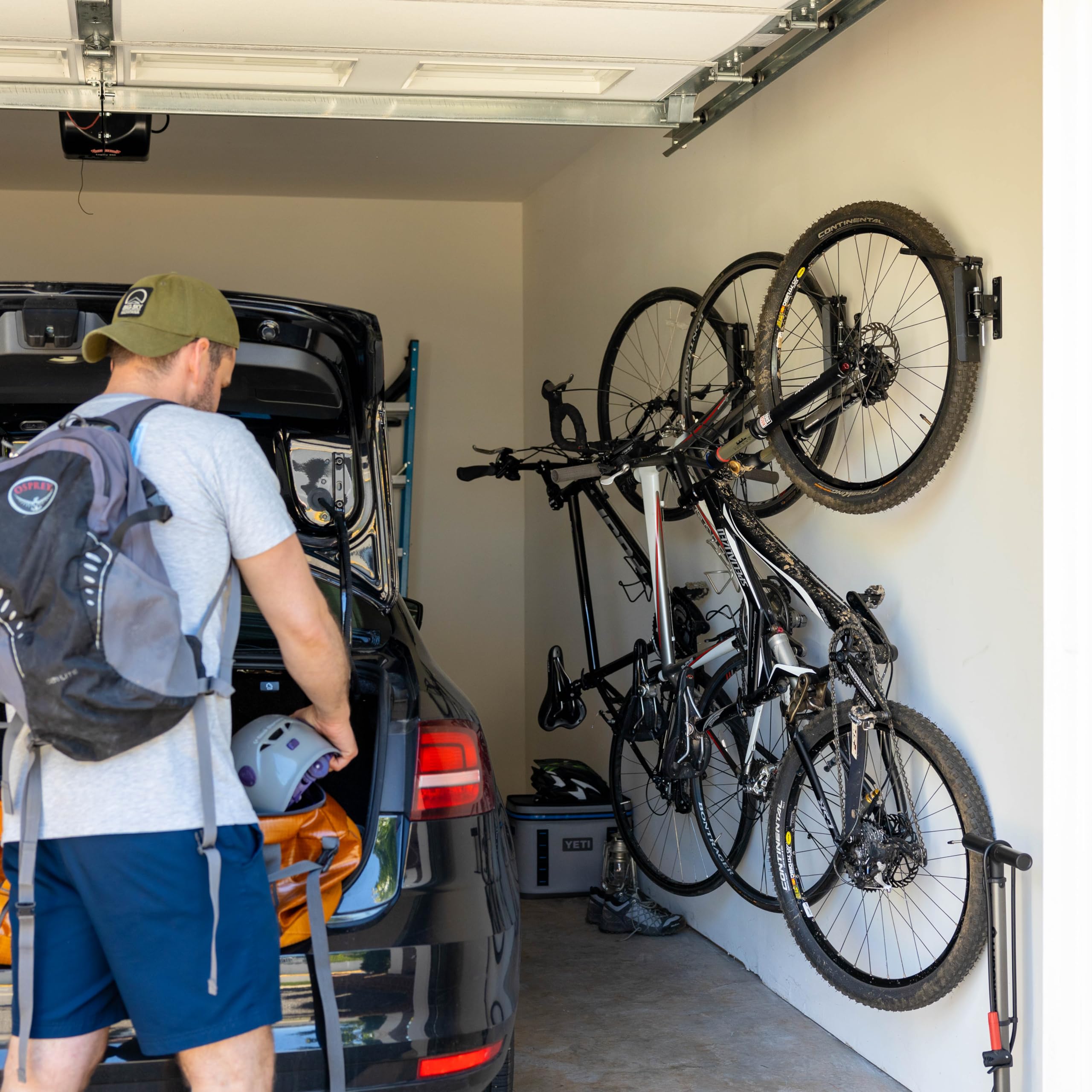 Vertical Bike Rack Wall Mount - Swivel Bike Hanger Hook with Stopper for Garage Storage | Indoor Bicycle Organizer for Home, Apartment & Cycling Enthusiasts