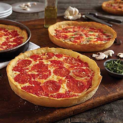 Authentic Lou Malnati's Deep Dish Pizza - 4 Cheese Variety Pack | Frozen Chicago-Style Pizzas for Family Dinners & Game Nights
