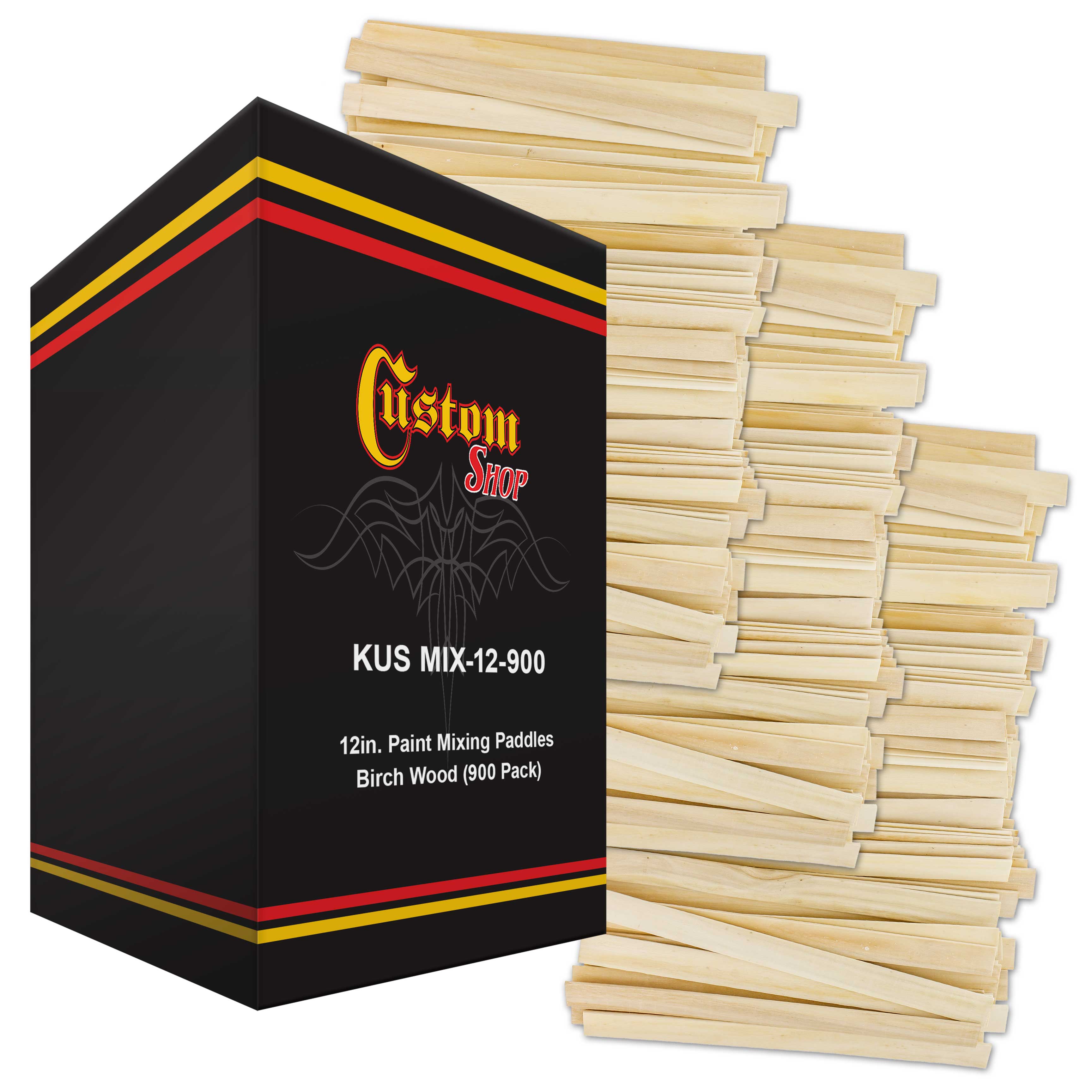900 Pack 12 Inch Premium Wooden Craft Sticks for Painting, Mixing Epoxy Resin, DIY Wood Crafts, Garden Sign Posts - Ideal for Art Projects, Home Decor & School Activities