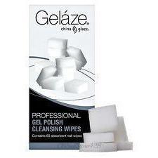 China Glaze Gelaze Professional Lint-Free Nail Polish Remover Wipes - 60 Count Pack | Gentle & Effective Nail Cleanup for Salon & At-Home Manicures