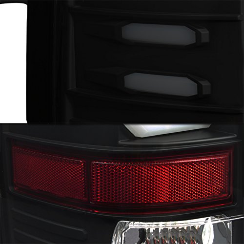 AKKON Black Smoked L-Shape LED Tail Lights Brake Lamp Assembly Pair for 16-18 GMC Sierra 1500 - Upgrade Your Truck's Style & Safety (Perfect for Night Driving & Off-Road Adventures)